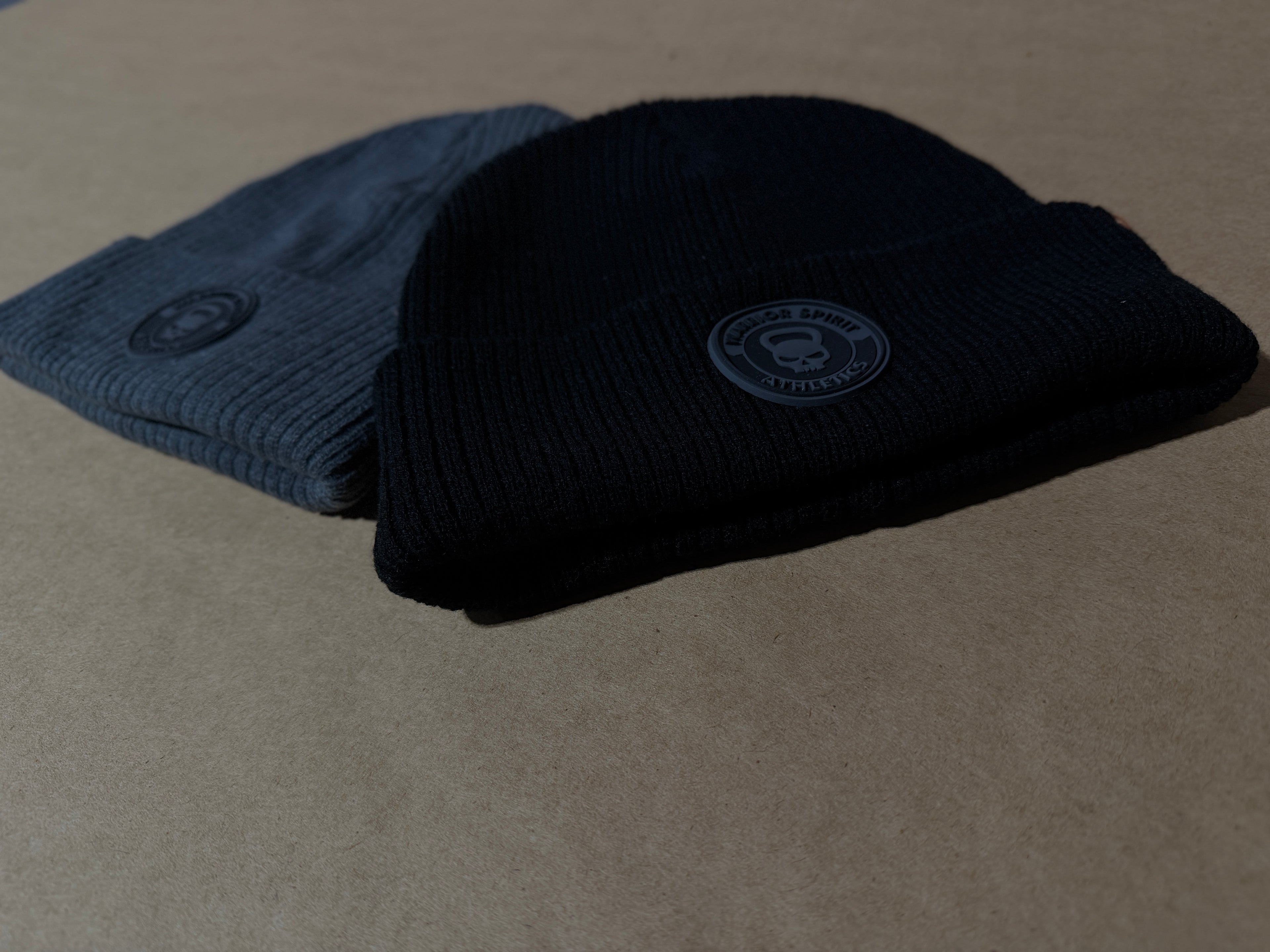 Beanies - winter beanie with Warrior Spirit Athletics PVC patch logo
