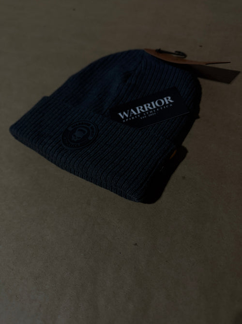 Beanies - winter beanie with Warrior Spirit Athletics PVC patch logo